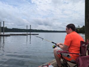 Hickory Knob dock fishing